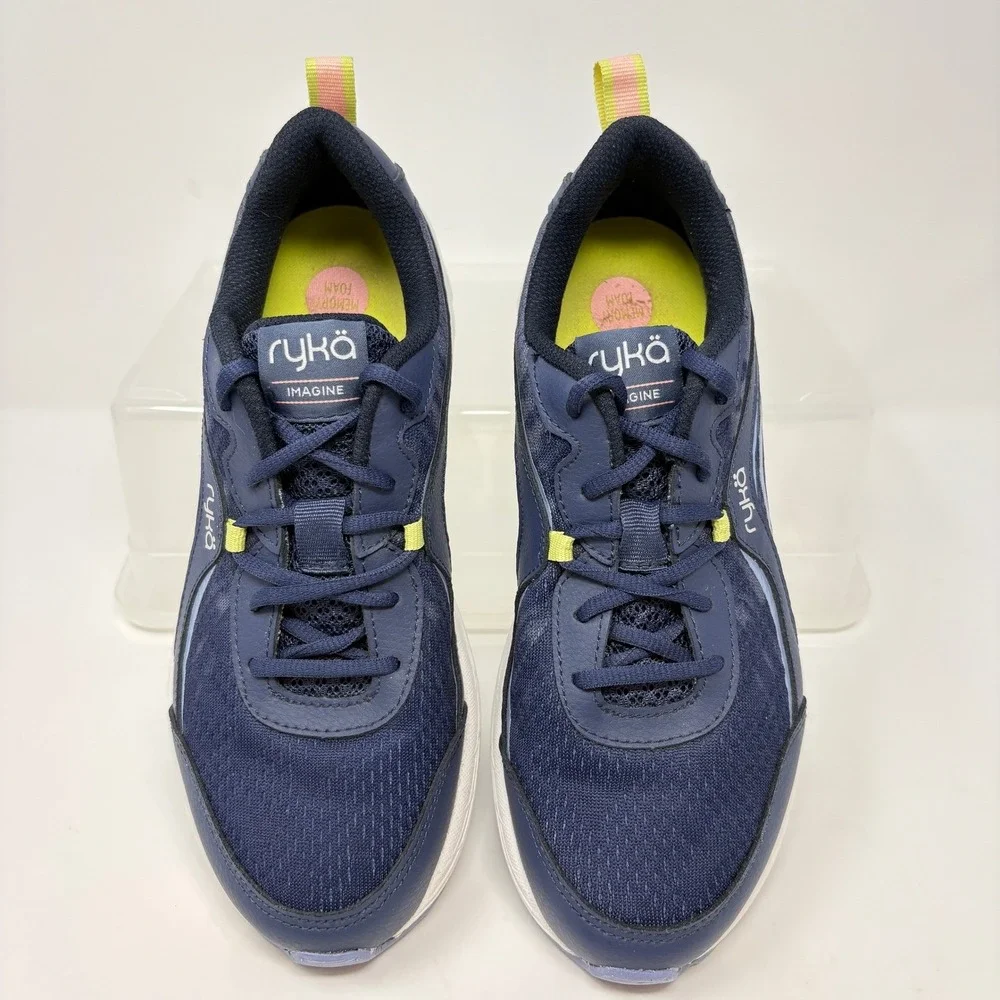 Ryka Imagine Women's 7M‎ Navy Blue Athletic Running Shoes Memory Foam